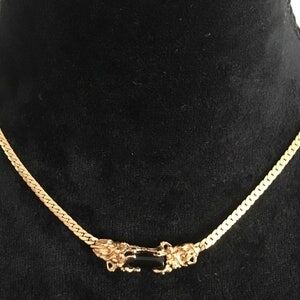 Charles JOURDAN- Gold-plated choker necklace